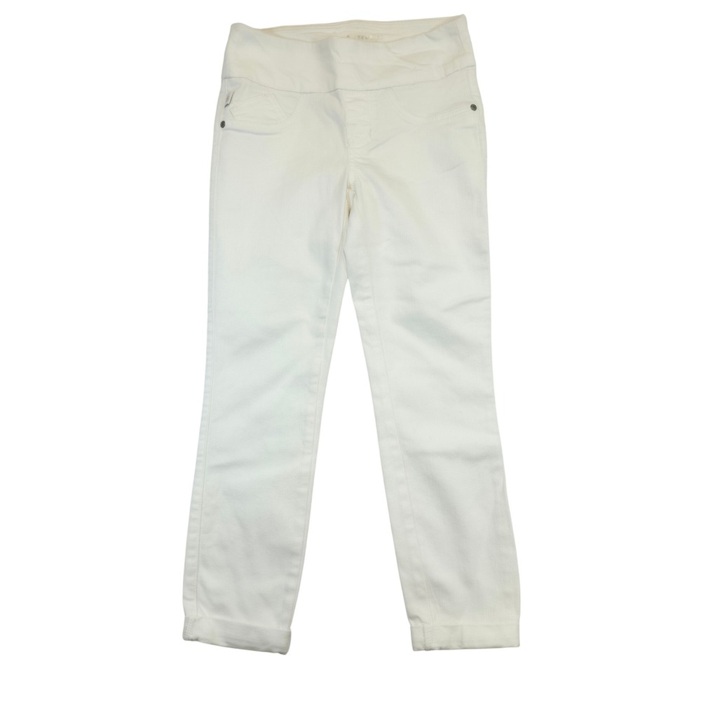 Rock & Republic Denim Rx Fever Crop White Pull On Capri Jegging Jeans Women's 2